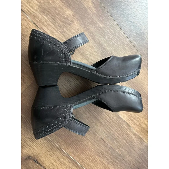 Dansko Makenna leather Mary Jane heeled clog size 39 - Picture 5 of 13